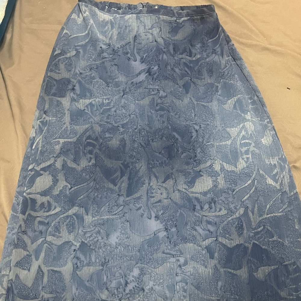 Vintage Express blue maxi skirt